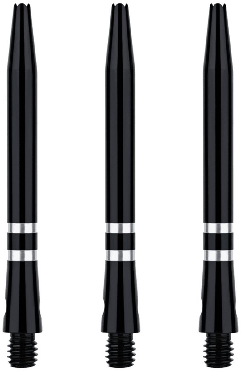 ONE80 TC Alu Shaft Black Silver - Dart Shafts Inbetween