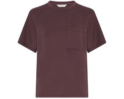 MSCH Copenhagen Mschharissa Ima Q Ss Sweatshirt Tops & T-shirts Dames - Shirt - Bordeaux - Maat XS/S