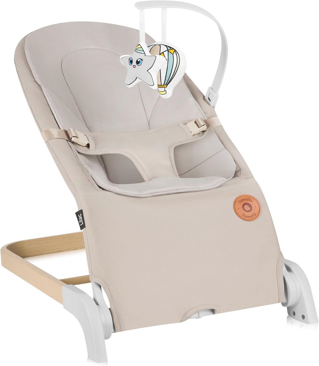 Image of 2-in-1 Babywipstoeltje en Ligstoel tot 9 kg voor Baby's - Verstelbare 3-punts Riem en Speelgoed