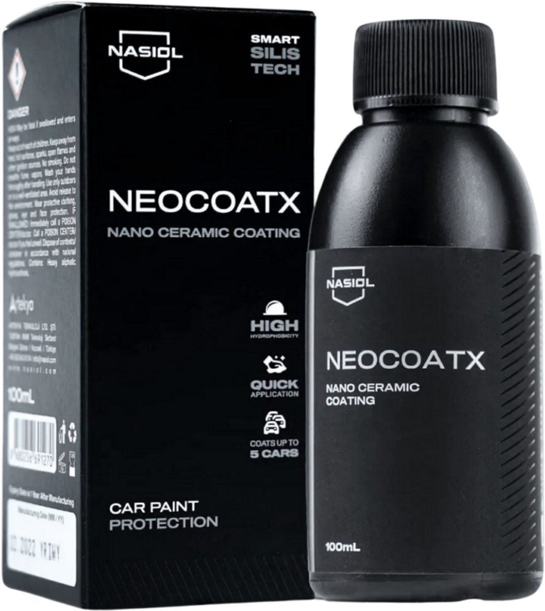 NASIOL - NeoCoat X - Nano Ceramic Coating - 1 Year Protection - 100ml