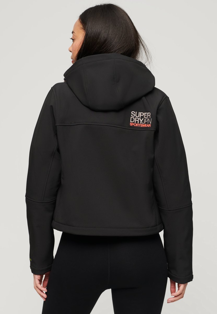 Superdry Softshell trekkerjas met capuchon Dames Zwart
