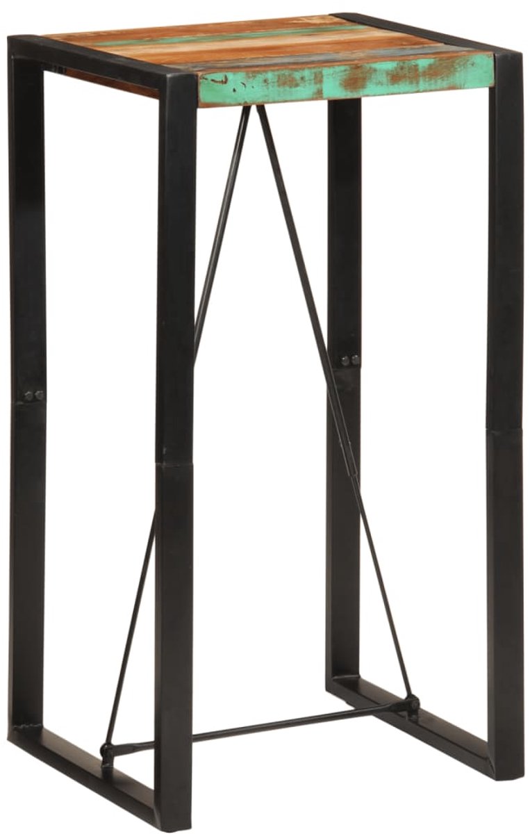 vidaXL Bartafel - 60x55x110 - cm - massief - gerecycled - hout Multikleur