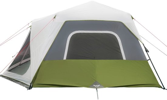 vidaXL - Tent - met - LED - 10-persoons - snelontgrendeling - lichtgroen van Merkloos — afbeelding 4