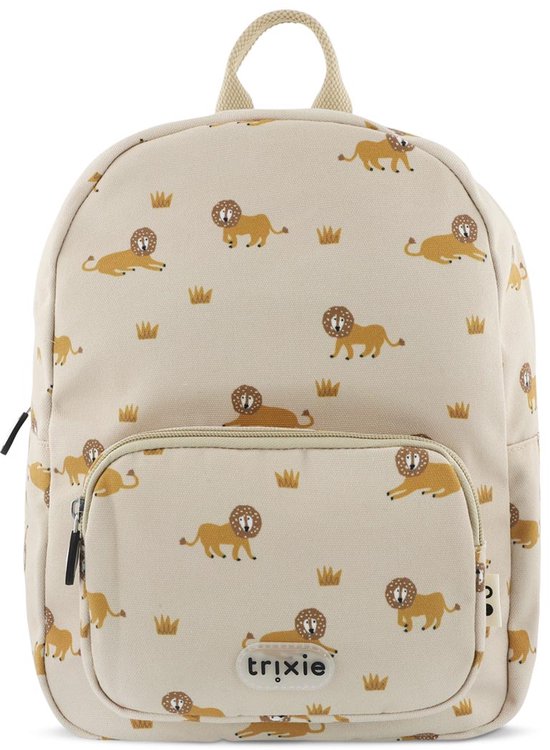 Sac à dos Trixie – Lion Lively – Cartable déperlant – Cartable pour enfants – Pour Garçons et Filles – 100 % PET recyclé – Lion