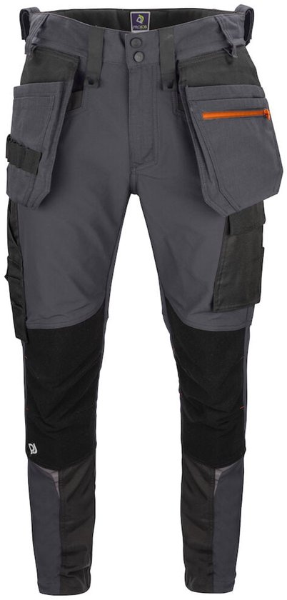 Pantalon extensible ProJob 5550 avec poches genoux et poches clous 645550 - Grijs - C62