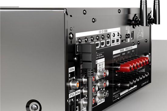 Câble HDMI 2.0 - 4K 60Hz - 1 face coudée vers le bas - Plaqué Or - 3 mètres - Zwart