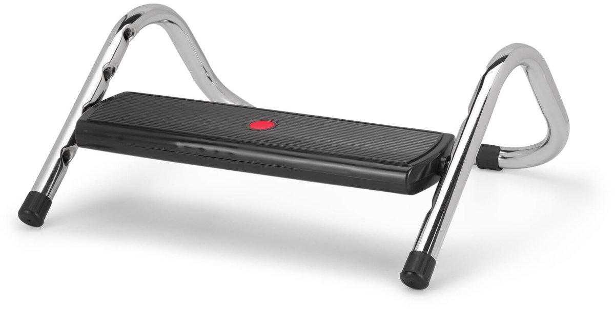 Ibenzoa Ergonomische Voetensteun met Verstelbare Hoogte en Kantelfunctie voor Optimaal Comfort en Ondersteuning zwart