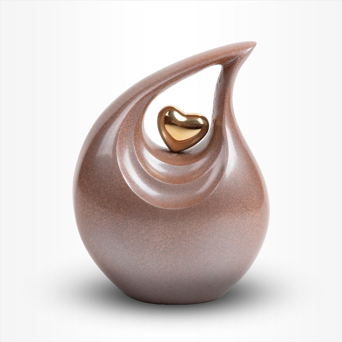 Teardrop Urn Groot 3 liter Metallic Bronze - Urn voor Menselijke As - Crematie Urn voor As Volwassenen - Dieren Urn voor As Crematie - Urn Hond - Urn Kat