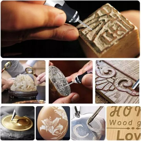 Elektrische Gravure Pen Usb Oplaadbare Draadloze Diy Graveermachine Voor Sieraden Hout Glas Steen Snijwerk