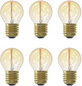 Ledvion - 6X E27 LED-lamp - 1W - 2100K - 50L - Goud