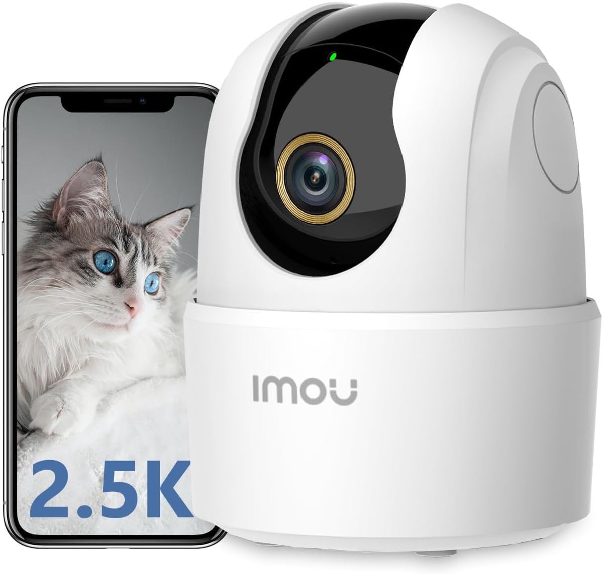 360° WiFi Bewakingscamera 4MP voor Binnen met Mensdetectie en Slimme Volgfunctie