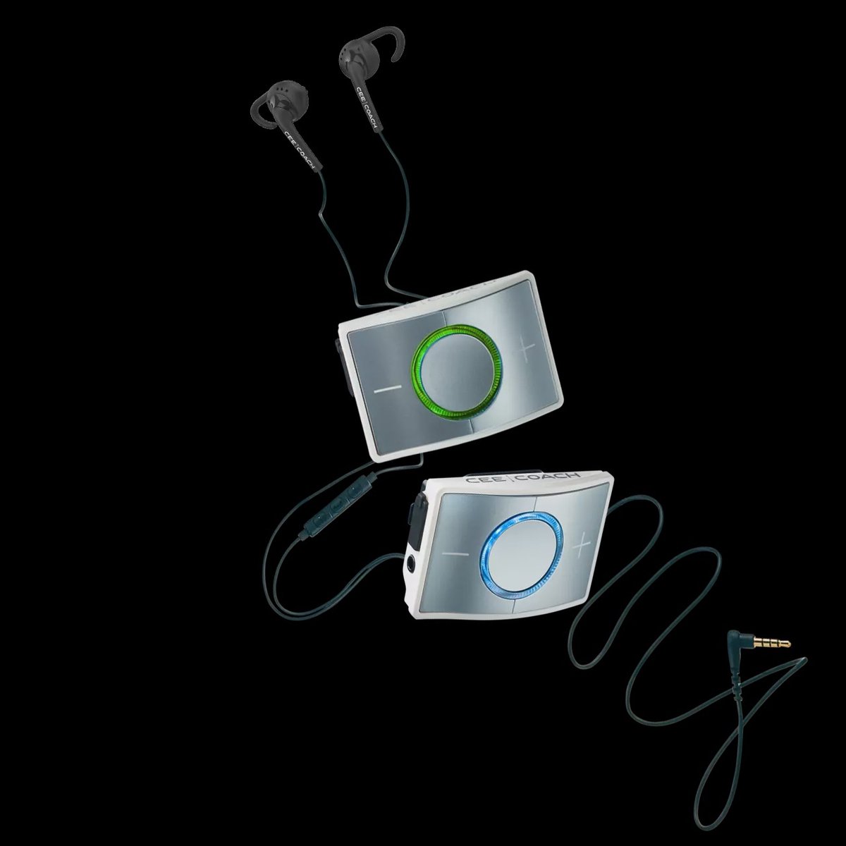 CEECOACH 2 communicatie duo set kleur turquoise met terugpraat functie