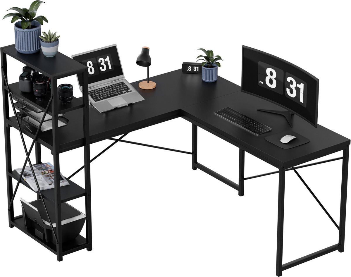 Mark Adler - Leader 5.9 - Hoekbureau met planken - Black