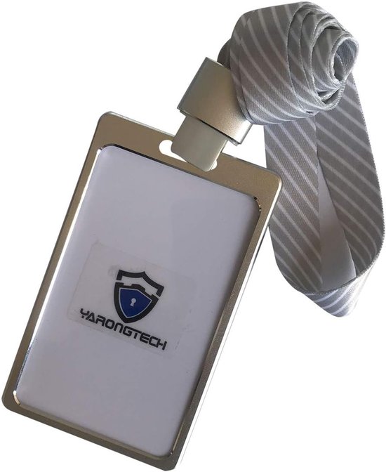 ID-kaarthouder met afneembaar koord voor identiteitskaart, intrekbare ID-kaartspoel, afneembare naambordclip, omhangkoord (bos) (Zwart ID-kaarthouder met afneembaar koord voor identiteitskaart, intrekbare ID-kaartspoel, afneembare naambordclip, omhangkoord (bos) (Zwart