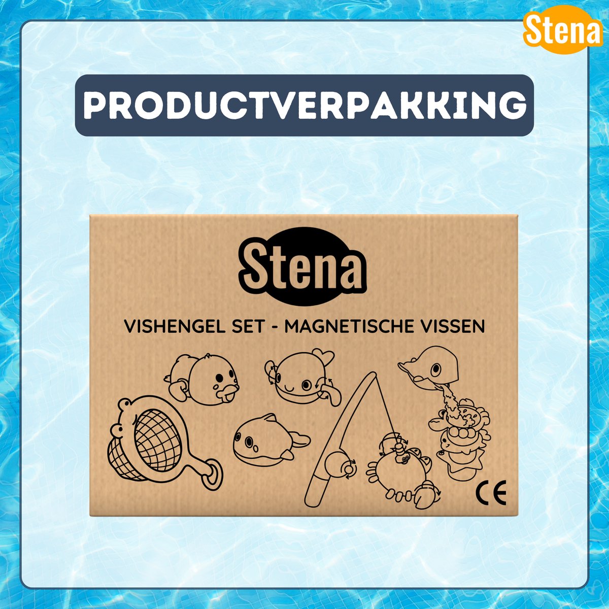 Stena Magnetische Vishengelset - Badspeelgoed - 10 Delig - Badspeeltjes - Bad Speelgoed - Jongen/Meisje - 1 jaar/2 jaar/3 jaar - Kinderen — afbeelding 8