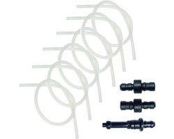 Siliconen Melkslangen Set 6x 38 cm + 3x Aansluitnippels - Compatibel met Koffiemachines voor Melkschuim