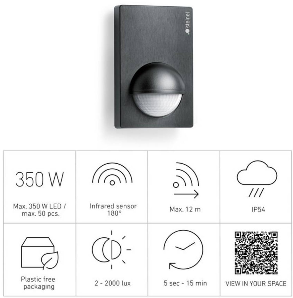 Steinel bewegingsmelder IS 360-3 zwart kopen? Bewegingsmelders