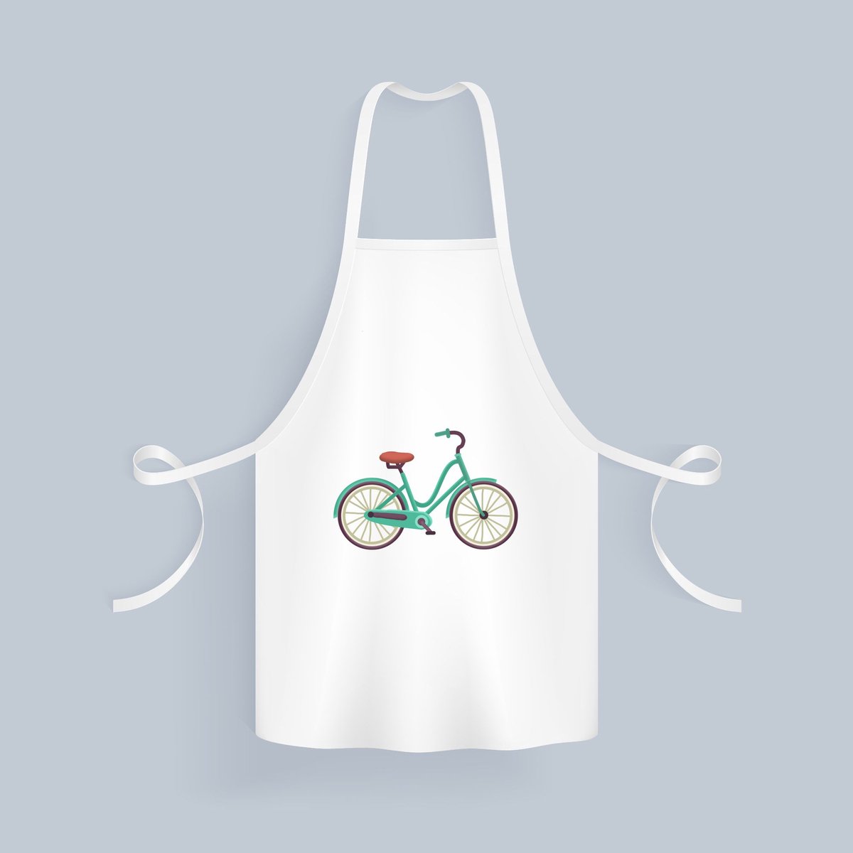 Akyol - fiets Keukenschort - Fietsenmaker - fietsers - fietsdecoratie - 82 bij 71 cm