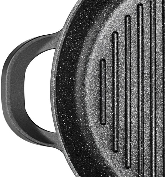 Ferveo Yada Grillpan - 28cm - Zwart - Inductie