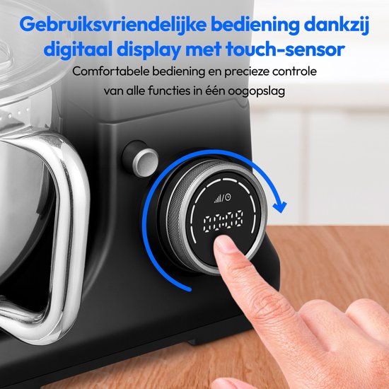MEDION Keukenmachine met vleesmolen, blender 4-in-1, Zwart van Medion — afbeelding 2