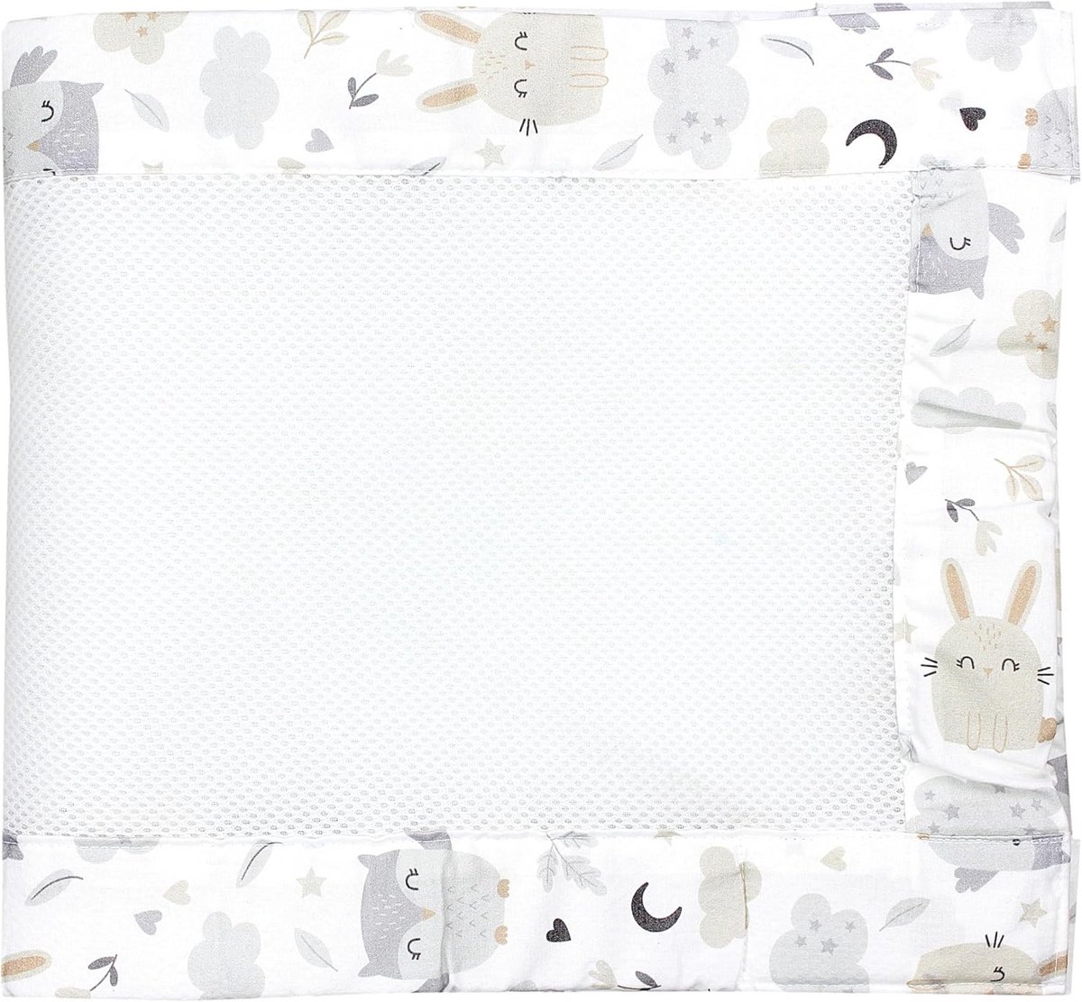 Image of Ademende Mesh Babybed Bumper Bescherming - 2 Pak, 30 x 128 cm