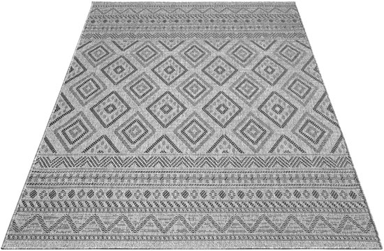 Scandinavian Style Flatweave Rug – Geometric Patterns – Indoor ...
