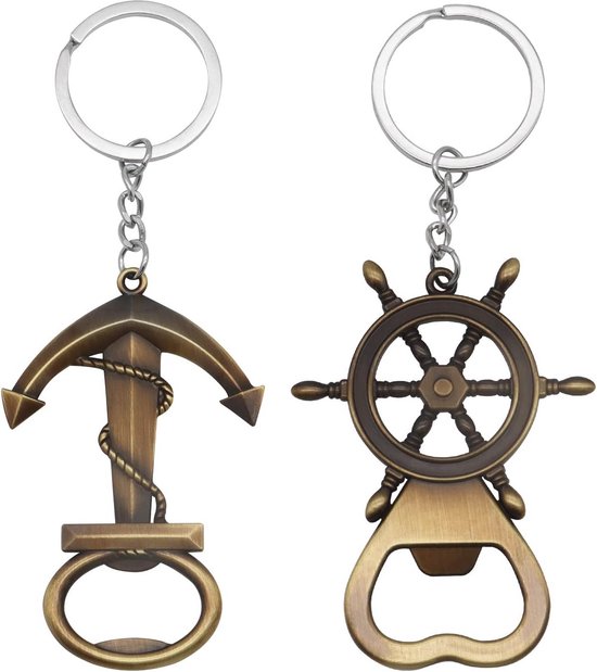 AONAYO 16 stuks aluminium flesopener, sleutelhanger, multifunctionele