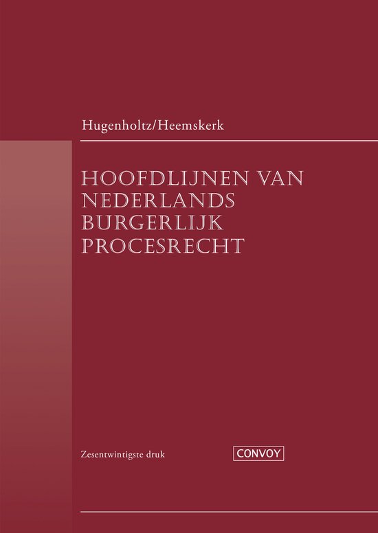 Hoofdlijnen van Nederlands Burgerlijk Procesrecht - cover