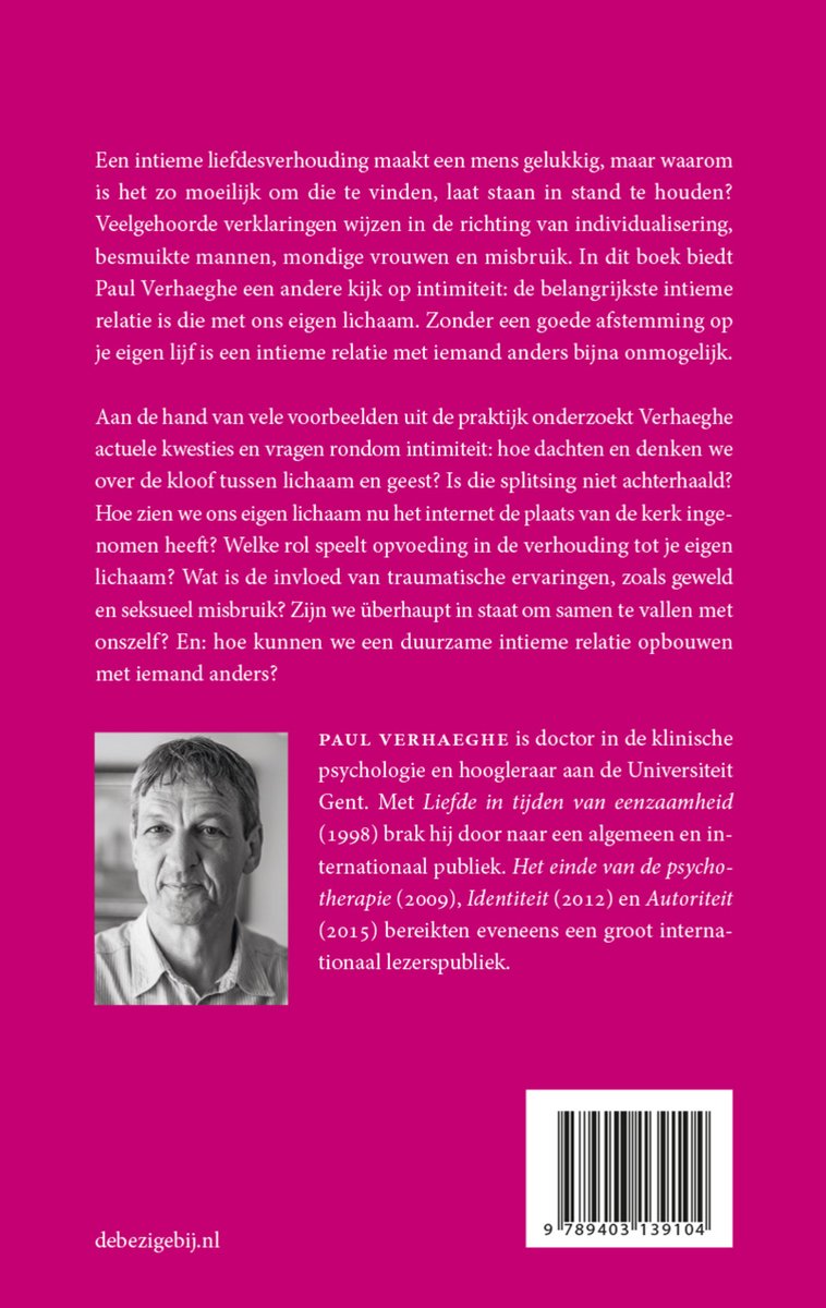 Intimiteit - back cover