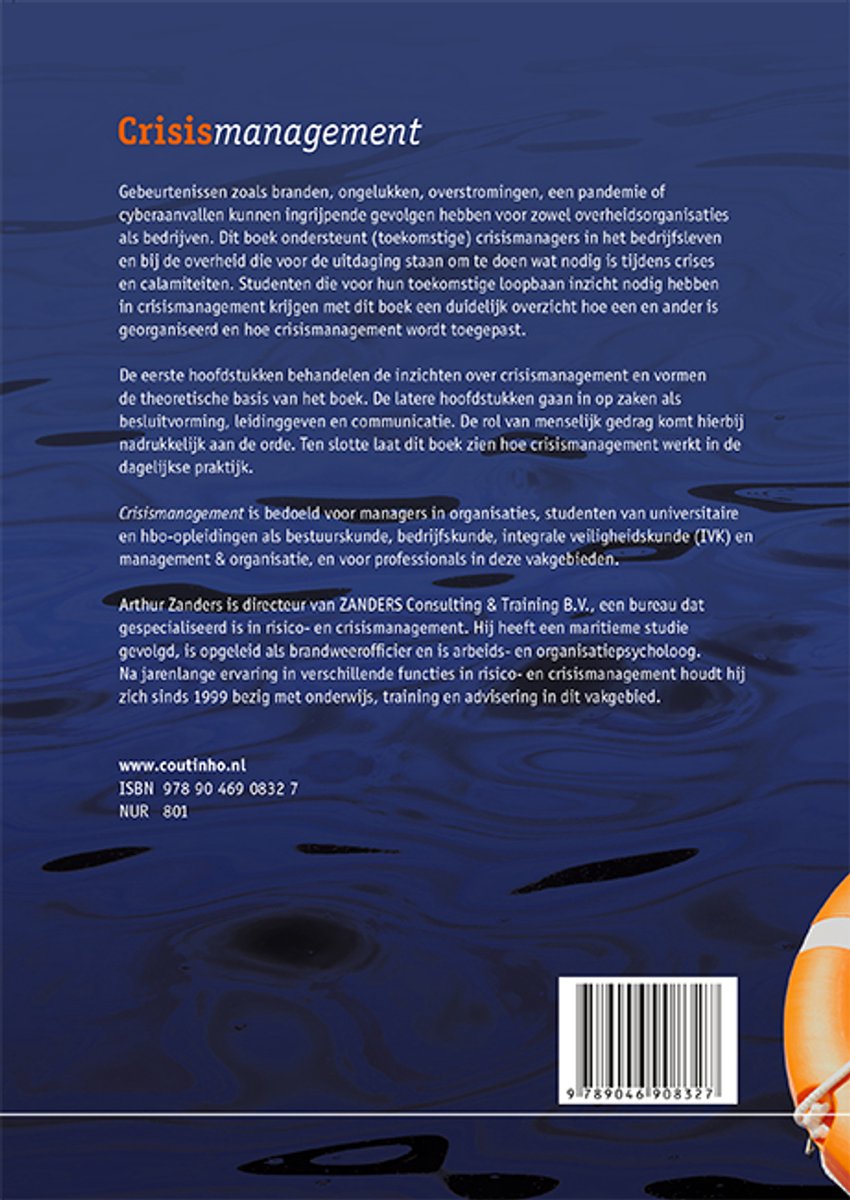 Crisismanagement - back cover