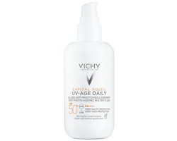 Vichy Capital Soleil UV-Age Daily SPF50+ - Zonnebrandcrème tegen fotoveroudering - Niacinamide (vitamine B3) en Peptiden - 80ml