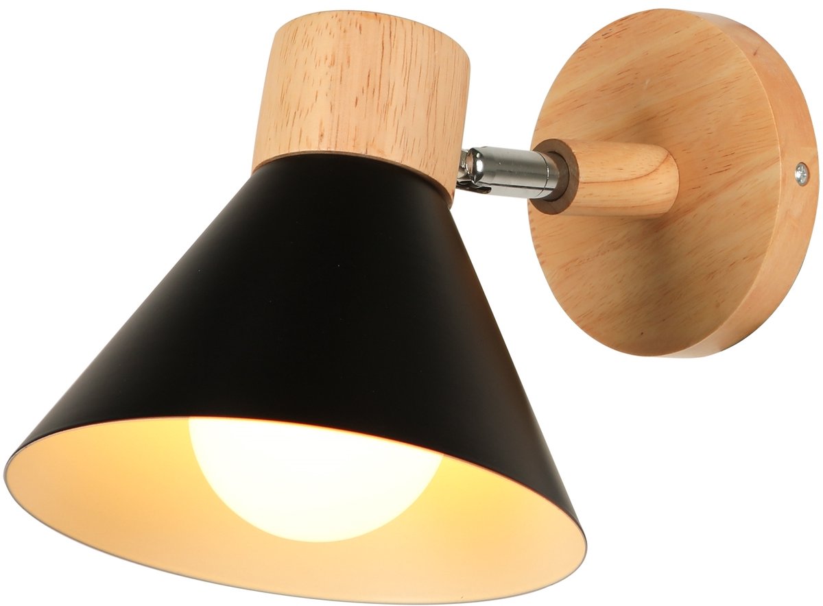 Wandlamp Moderne Binnen E27 Wandverlichting Verstelbare voor Slaapkamer Woonkamer Gang Zwart