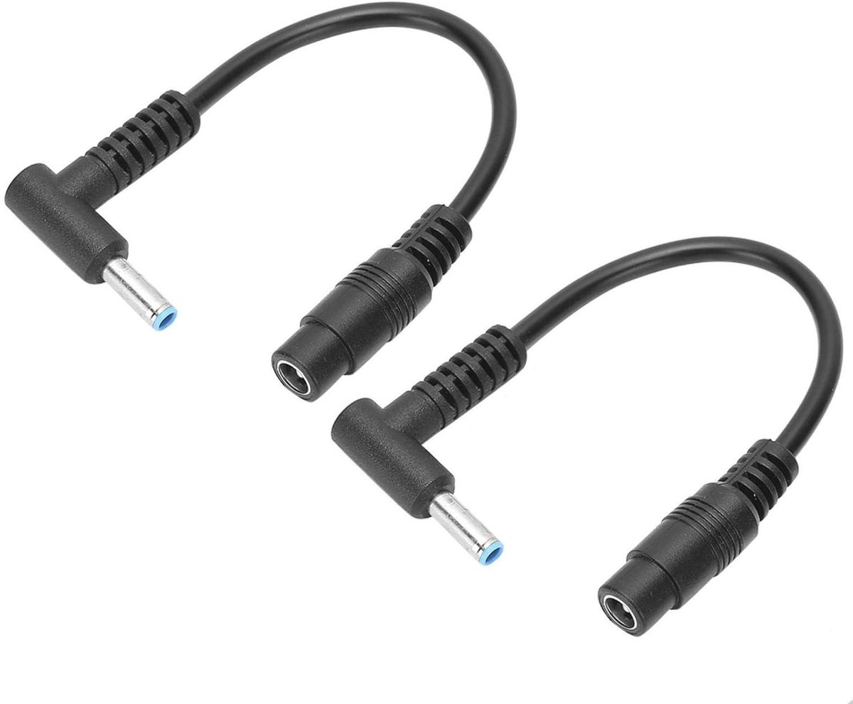 Vrouwelijke 5.5x2.1mm naar Mannelijke 4.5x3mm Stroomadapterkabel - 2 Stuks