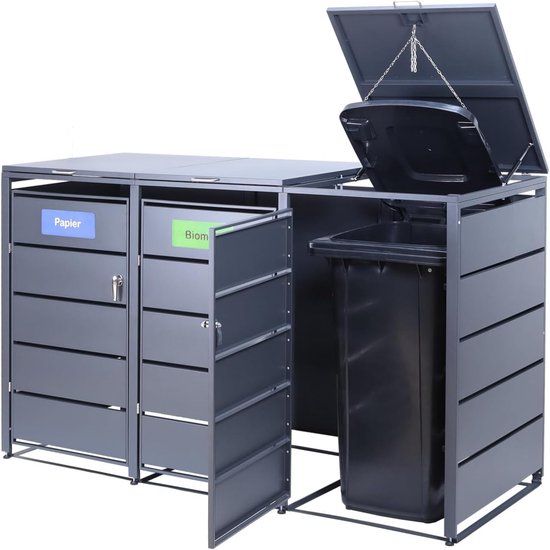 Albatros afvalcontainerbox voor 3 containers | tot 240 liter ...