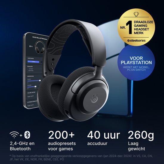 SteelSeries Arctis Nova 3P Wireless (Black) (2/8)