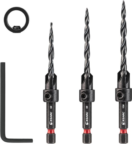 Milescraft Proppenboor Set Zeskantschacht (12,7 mm, 9,5 mm, 6,35 mm), 3 Milescraft Proppenboor Set Zeskantschacht (12,7 mm, 9,5 mm, 6,35 mm), 3