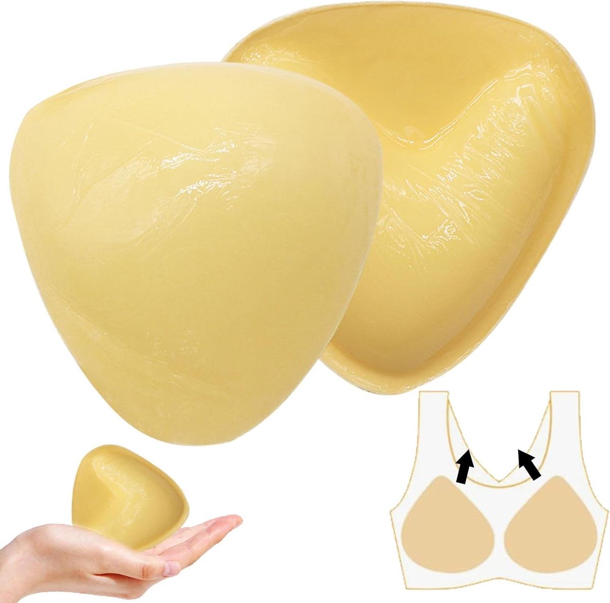 Zelfklevende Push-up-pads en Tepelcovers - Herbruikbaar en Wasbaar - Onzichtbare Beha voor Dames