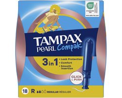 Tampax Tampons Pearl Compak Applicator - 18 stuks