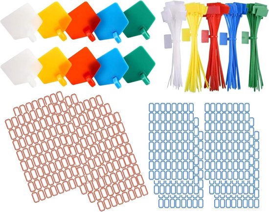 Sourcing Map Kabelbinder Mit Etiketten – 80 Stück, 15 Cm, Nylon, Selbstsichernd