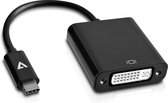 V7 V7UCDVI-BLK-1E USB-C male to DVI-D female Adapter Black