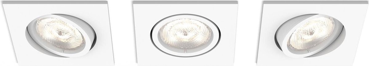 Philips Casement - Inbouwspot - 3 Lichtpunten - wit - 3 x 500lm