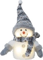 Sneeuwpop met grijze sjaal - 25cm