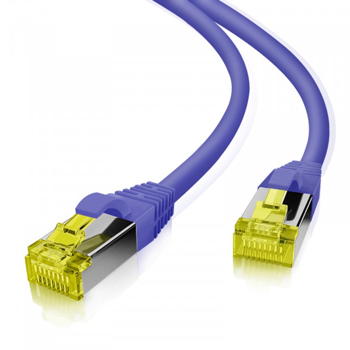 Cat6a S/FTP PIMF LSZH Paars 15 meter - Netwerkkabel - Computerkabel - Kabel