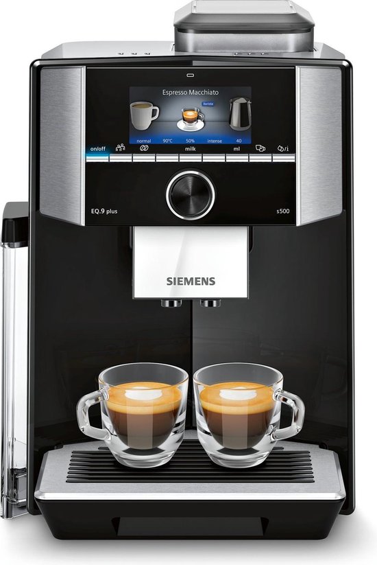 Siemens EQ.9 plus s500 TI955209RW - Volautomatische espressomachine - Zwart