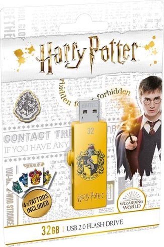 Emtec M730 Harry Potter USB flash drive 32 GB USB TypeA 2.0 Geel