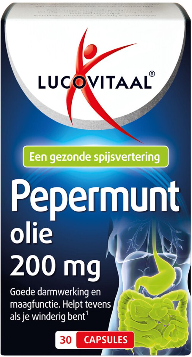 Goedkoopste 3x Lucovitaal Pepermuntolie 30 capsules