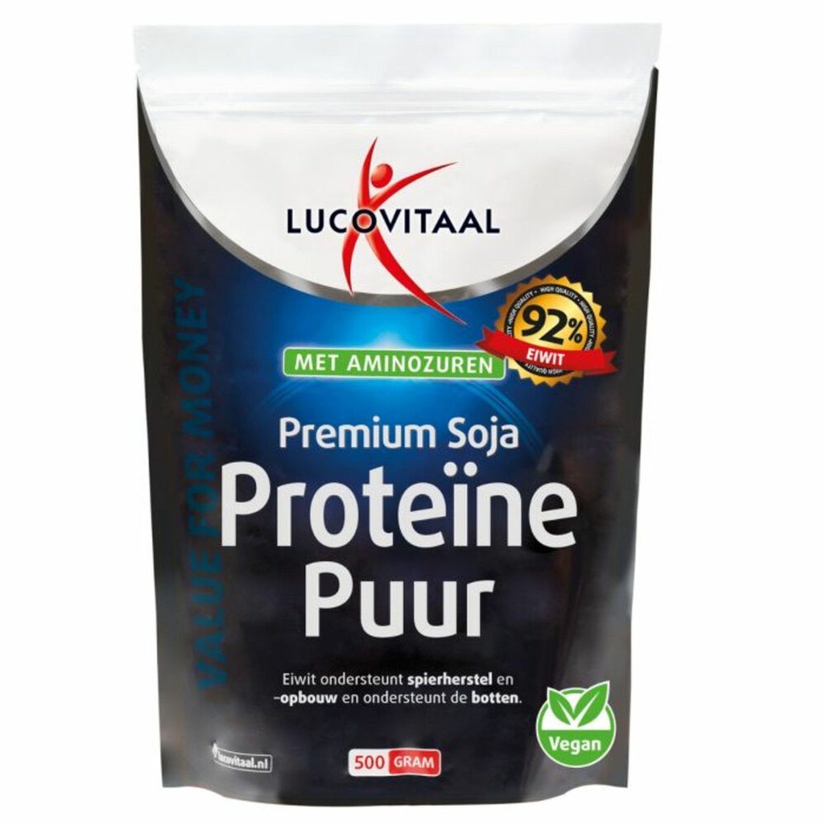 Goedkoopste 3x Lucovitaal Premium Soja Proteïne Puur 500 gr