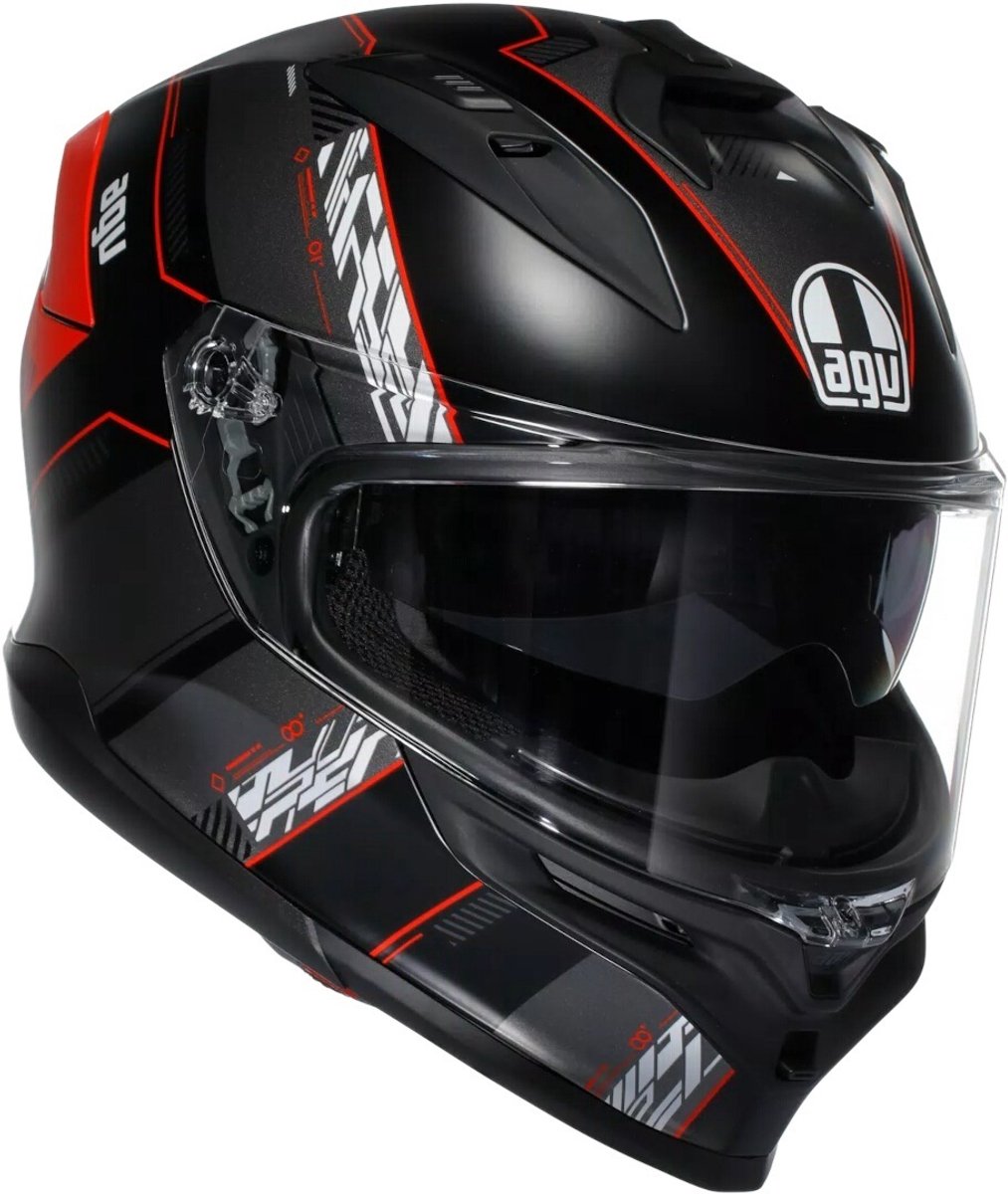 AGV K7 Kyber Zwart Rood Integraalhelm - Helm