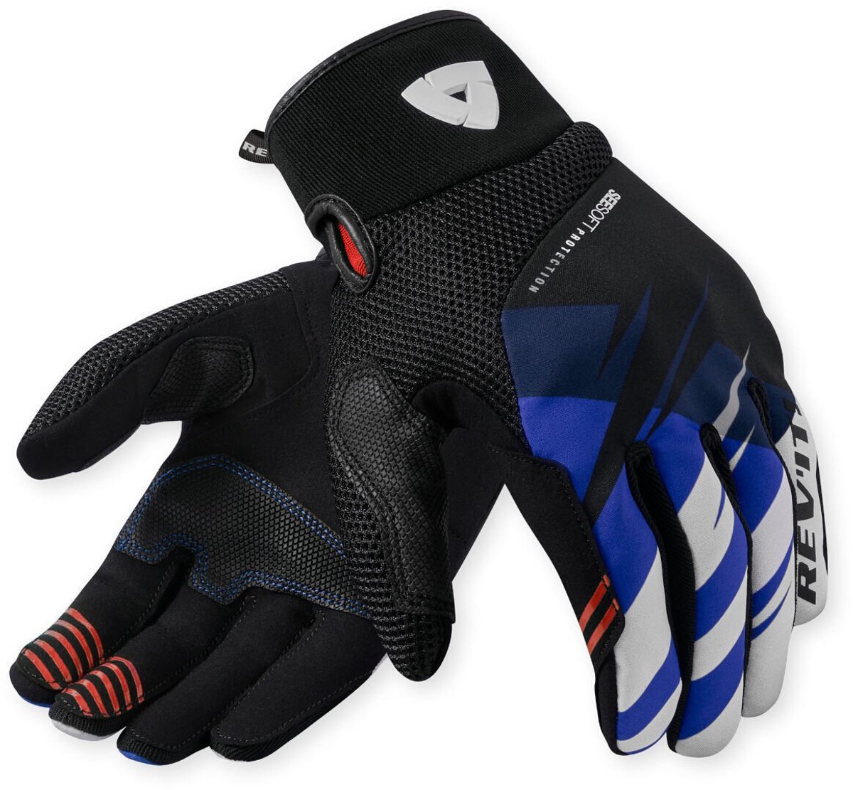 REV’IT! Surge Zwart Blauw Handschoenen - Maat S - Handschoen