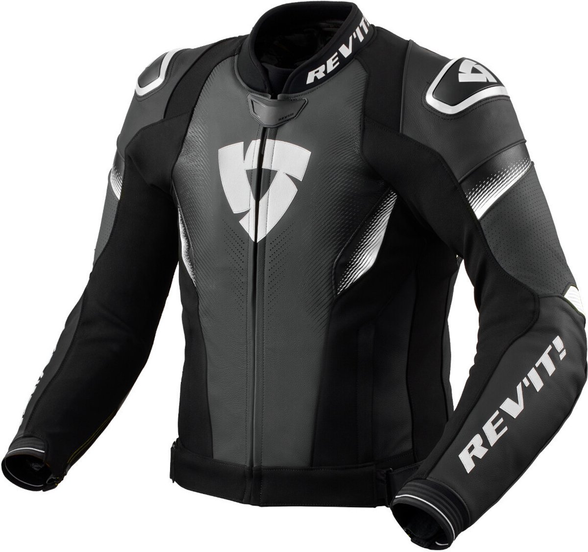 REV’IT! Control Zwart Wit Motorjas - Maat 48 - Jas